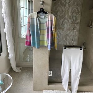 Great twin set. Sleeveless tank with sweater